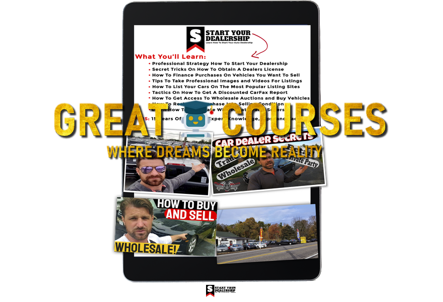 Start Your Dealership - StartYourDealership By Craig Stowell - Flyin' Wheels Program - Free Download Course - FlyingWheels