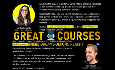 The Unignorable Challenge Course By Katelyn Bourgoin & Neal O'Grady - Free Download Un-Ignorable Course - Demand Curve