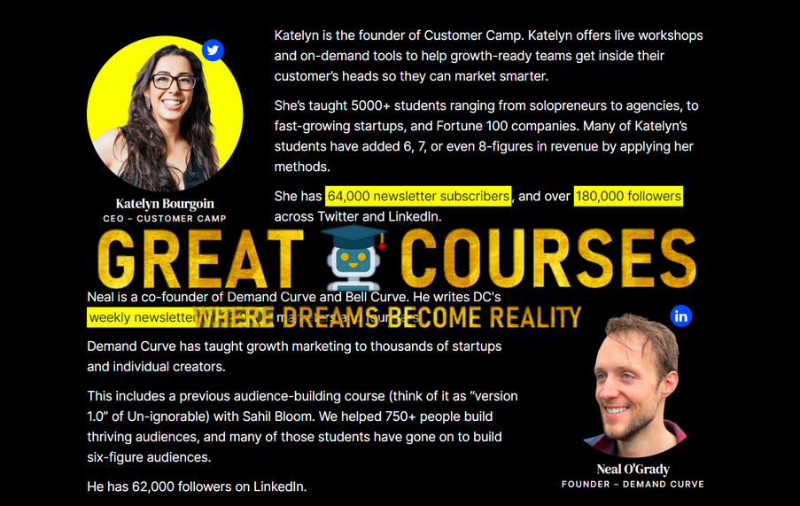 The Unignorable Challenge Course By Katelyn Bourgoin & Neal O'Grady - Free Download Un-Ignorable Course - Demand Curve The Unignorable Challenge Course By Katelyn Bourgoin & Neal O'Grady - Free Download Un-Ignorable Course - Demand Curve