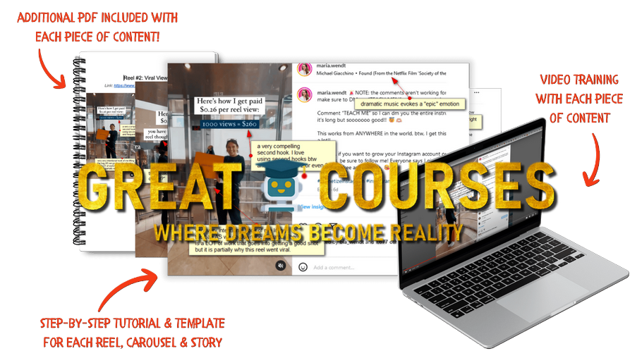 Viral Instagram Content Treasure Chest By Maria Wendt - Free Download Bundle Course