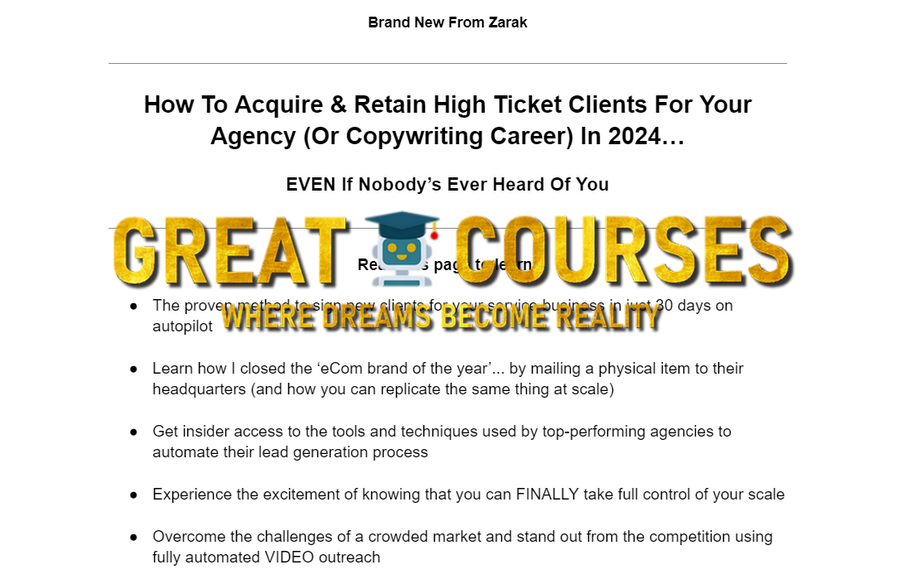 Client Mastery By Zarak Arbab - Free Download Course