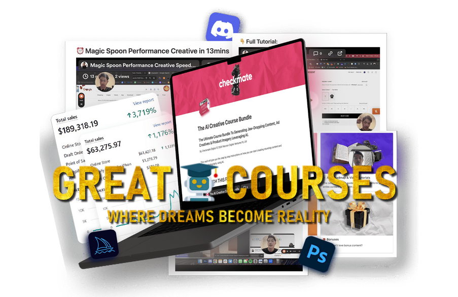 The AI Creative Course Bundle By Checkmate Secrets - Angelo Tuazon & Tom Edwards Moro - Free Download Course Bundle