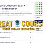 My Entire Course Collection 2024 + Mastermind By Brock Misner - Free Download