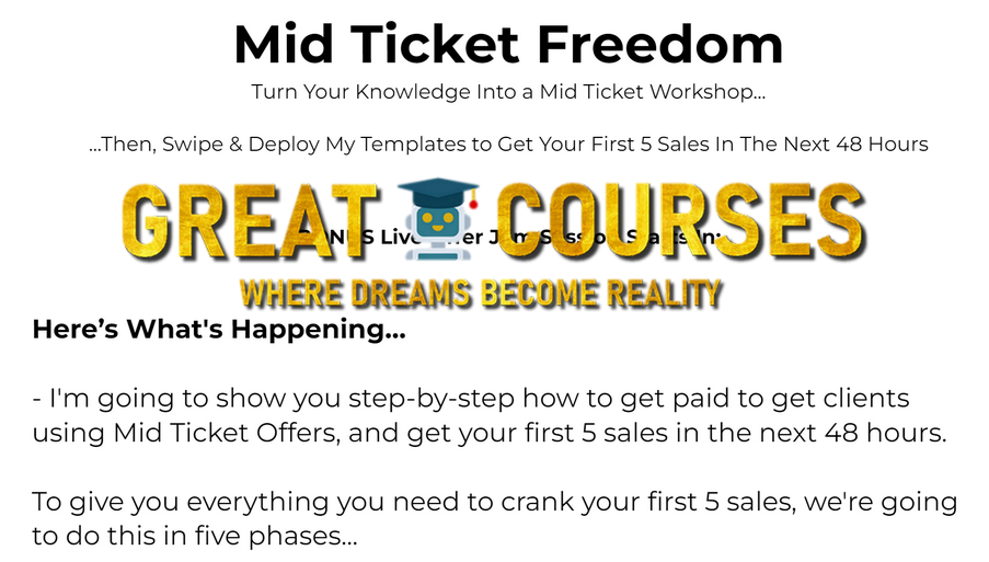 Mid Ticket Freedom By Zac Hansen - Free Download Course Mid Ticket Freedom By Zac Hansen - Free Download Course