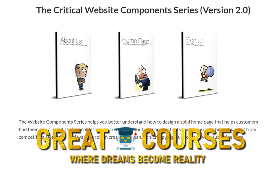 Critical Website Components Series Version 2.0 By Sean D’Souza - Free Download Books Course Critical Website Components Series Version 2.0 By Sean D’Souza - Free Download Books Course
