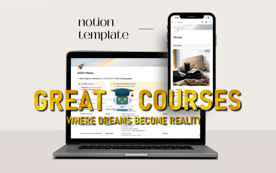 The “Organize Your Life” Notion Template By Jillz Guerin - Free Download Notion Template
