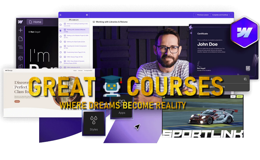 The Webflow Masterclass 4.0 By Flux Academy - Ran Segall & Kaleb Jae - Free Download Course