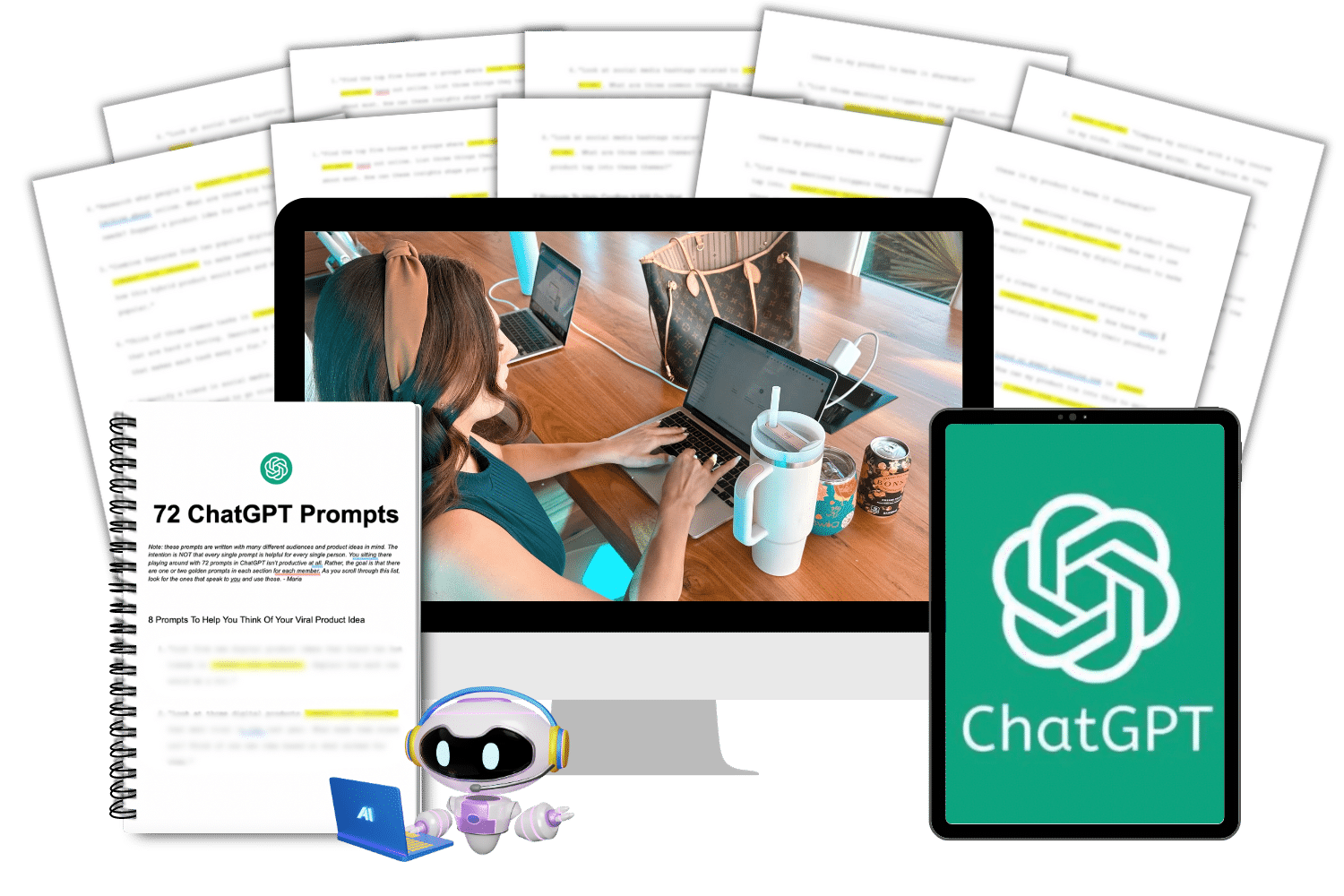 How To Create A Viral Digital Product By Maria Wendt - Free Download Course + OTO Maria’s 72 Custom ChatGPT Prompts To Create Your Product Upsell