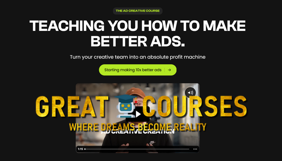 The Ad Creative Course By Fraser Cottrell - Free Download
