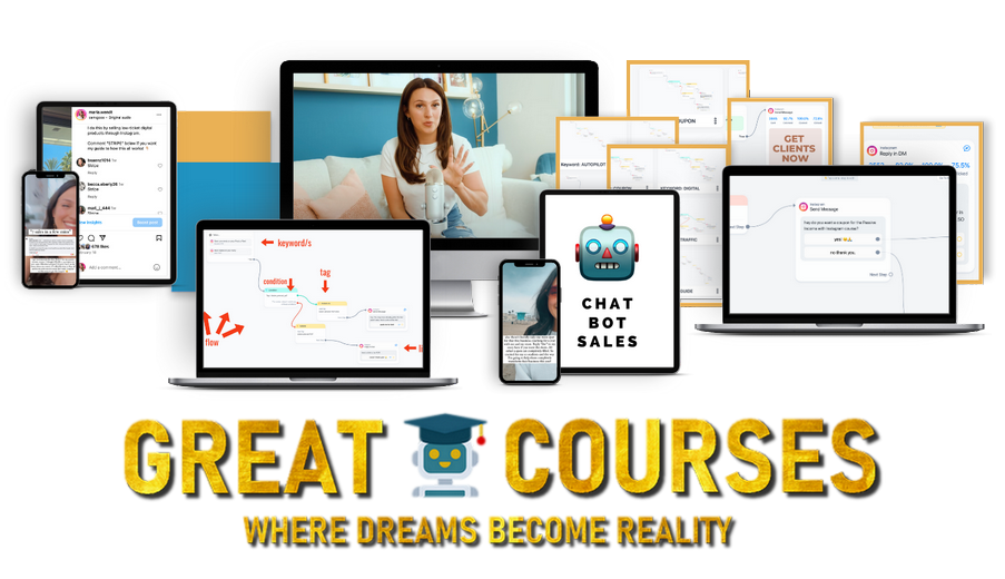 Automation Sales Unlocked Using Manychat To Make Money By Maria Wendt - Free Download Course + Maria’s Clone-able Automations OTO Upsell