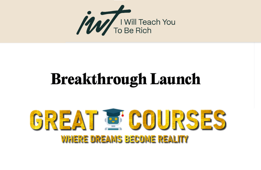 Breakthrough Launch By Ramit Sethi - Free Download Course Breakthrough Launch By Ramit Sethi - Free Download Course