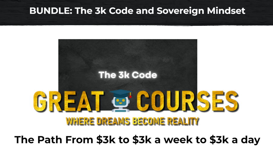 The 3K Code & Sovereign Mindset Bundle By James Kemp - Free Download