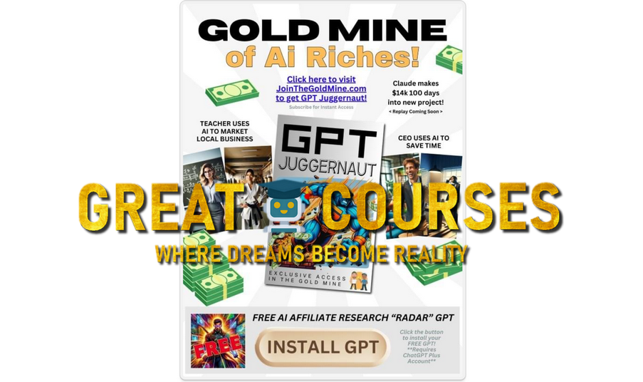 OMG Machines Gold Mine Juggernaut Affiliate Marketing AI By Jason Caluori & Donothan Gamble - Free Download Course