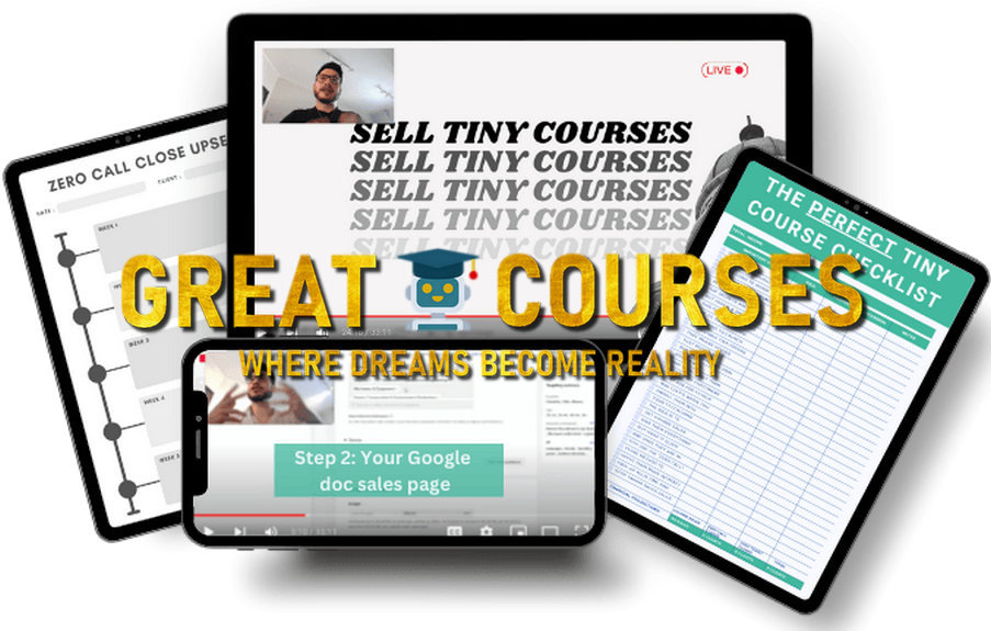 Sell Tiny Courses By Marc Johnston & Heather Choate - Free Download Course + Tiny Course Recording OTO