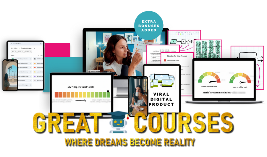How To Create A Viral Digital Product By Maria Wendt - Free Download Course + OTO Maria’s 72 Custom ChatGPT Prompts To Create Your Product Upsell