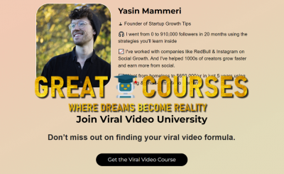Viral Video Course By Yasin Mammeri - Free Download Course - Viral Video Club - Viral Video University