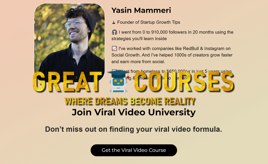 Viral Video Course By Yasin Mammeri - Free Download Course - Viral Video Club - Viral Video University