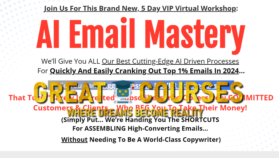 AI Email Mastery VIP Workshop By Mario Castelli - Free Download Course - Copy Coders