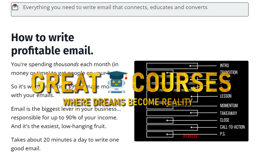 One Email Workshop - The Apprentice By Ryan Lee - Free Download Course Upgrade Program - Press Play