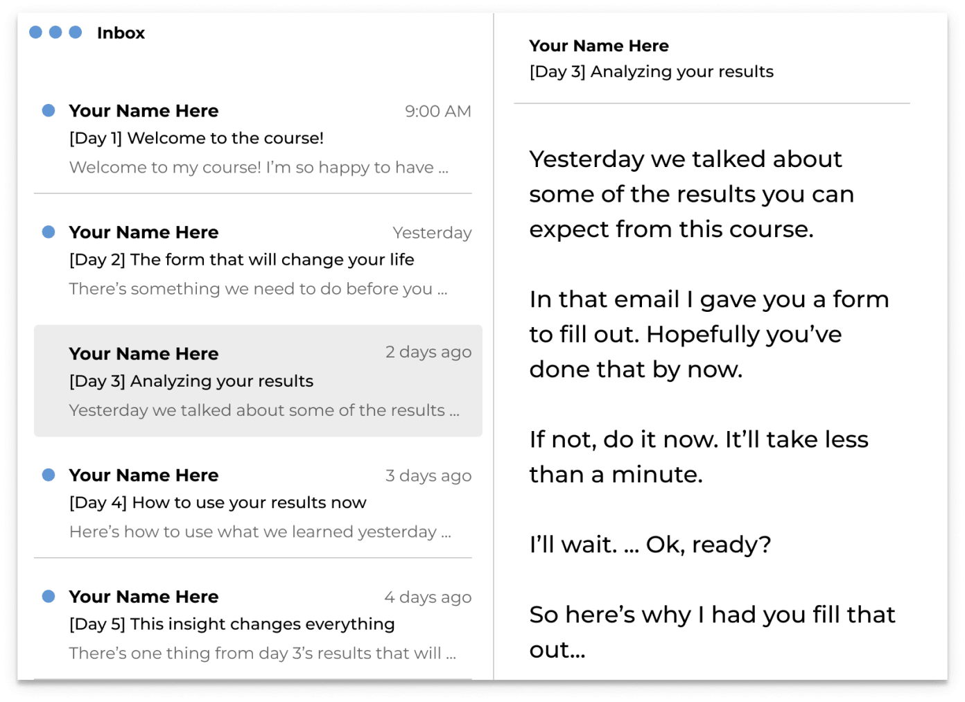 Email Delivered Courses By Derek Johanson - Free Download Course
