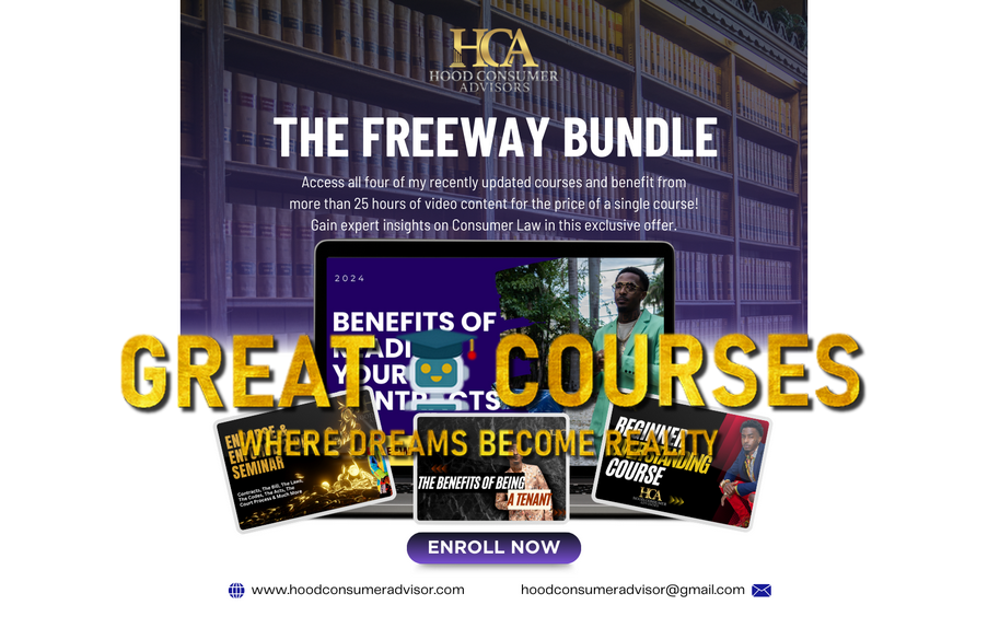 Freeway Bundle Deal By Mansa Mahatha - Free Download All Courses Deal HCA - H.O.O.D Consumer University - H.O.O.D Consumer Advisors