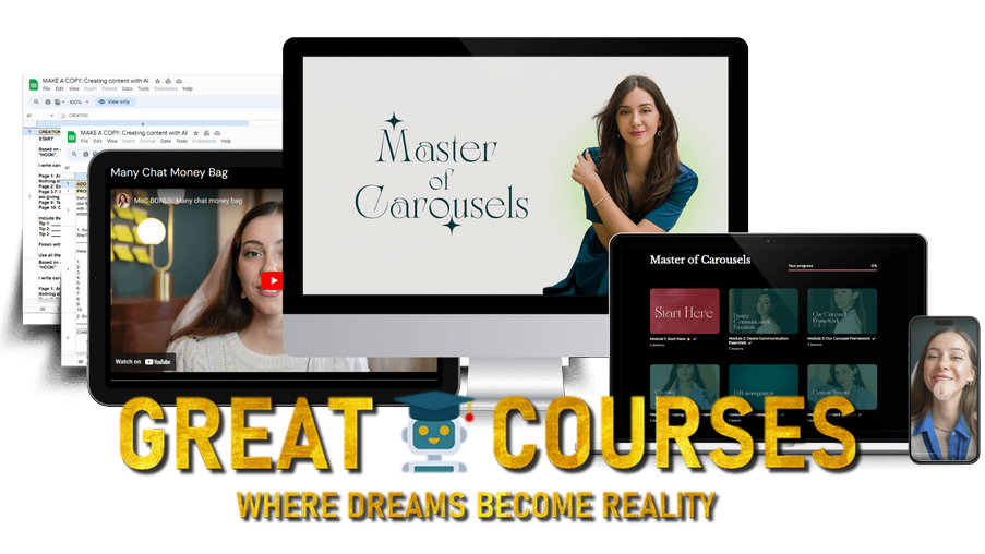 Master Of Carousels By Talk To May - Free Download Course + Upsell + 240 High-performing Canva Carousel Templates