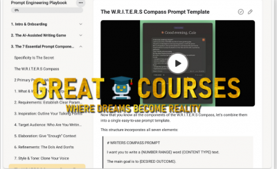 The Prompt Engineering Playbook For Digital Writers By Ship 30 For 30 - Free Download - Dickie Bush & Nicolas Cole - Write With AI