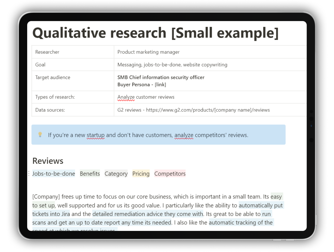 Customer Research Templates By Olena Bomko - Free Download