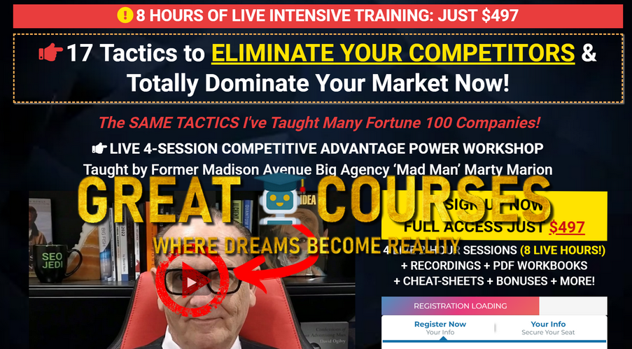 Competitive Advantage LIVE Power Workshop By Marty Marion - Free Download Course