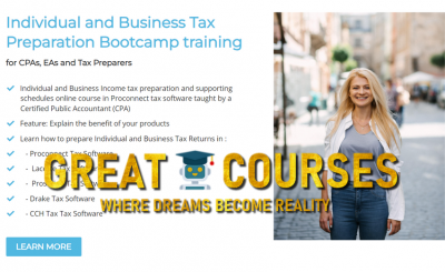 Individual & Business Tax Preparation Bootcamp By Kateryna Khalandach - Free Download Courses