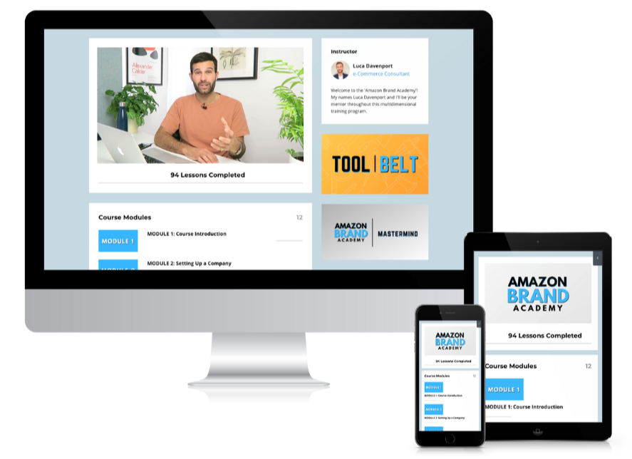Amazon Brand AB Academy 2.0 - Amazon FBA By Luca Davenport - Free Download Mentorship Course