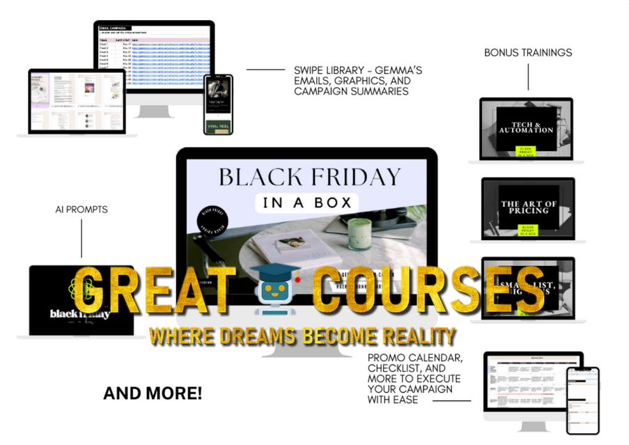 Black Friday In A Box By Gemma Bonham Carter - Free Download Course + Template Pack Add-On