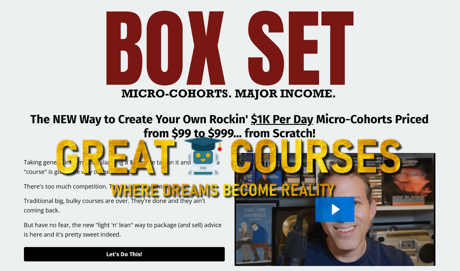 Box Set By Ryan Lee - Free Download Course - Micro-Cohorts - Major Income - Ticket To Paradise