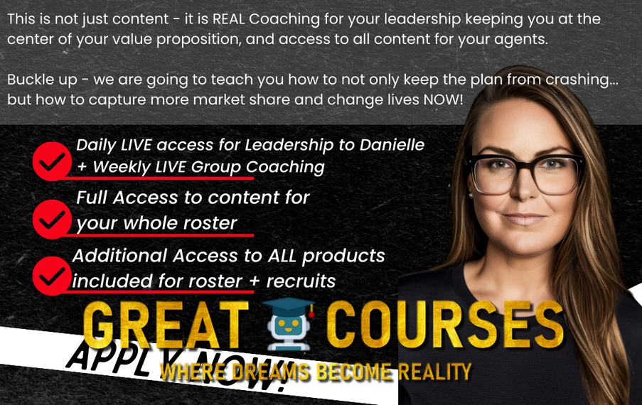 Complete Brokerage Retention & Productivity Program By Danielle Mapes - Free Download Course - The Real Estate Prescription