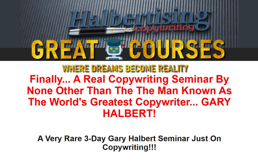 3-Day Copywriting Seminar By Gary Halbert - Free Download Course