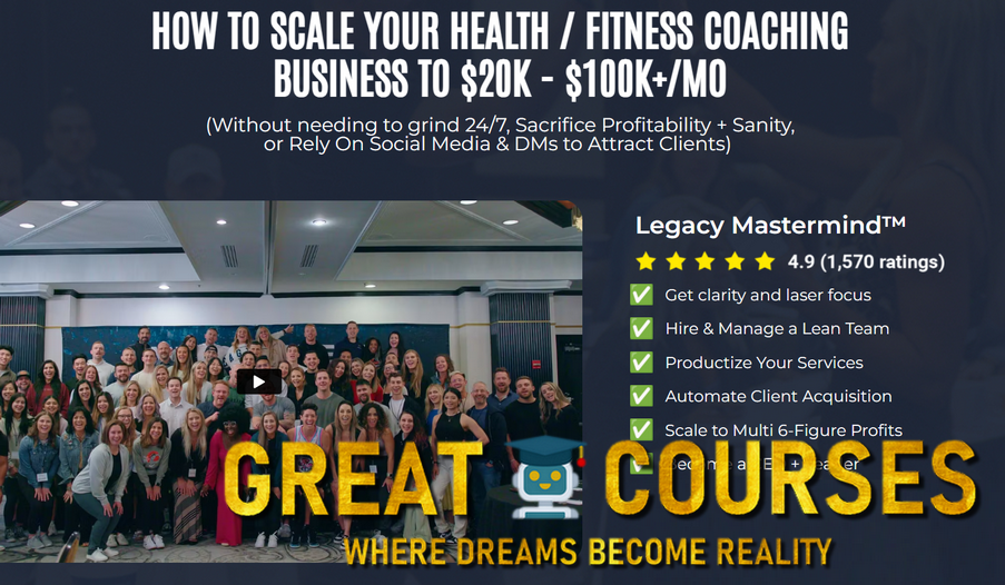 Legacy Mastermind - Impact Fitness Coaching Academy By Erin Dimond & Jordan Duggar - Free Download Course