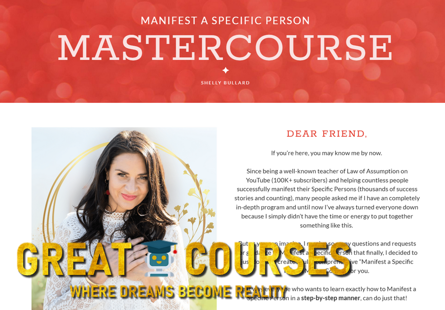Manifest A Specific Person MasterCourse By Shelly Bullard - Free Download Course