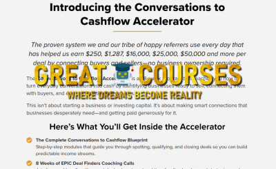 Conversations To Cashflow Accelerator By Roland Frasier - Free Download Course