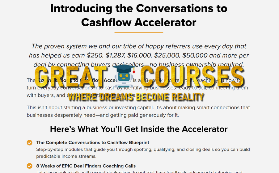 Conversations To Cashflow Accelerator By Roland Frasier - Free Download Course Conversations To Cashflow Accelerator By Roland Frasier - Free Download Course