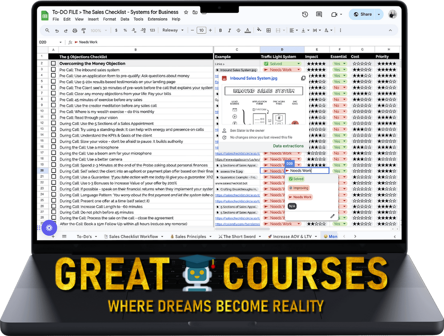 Scale Checklist By Ben Slater - Free Download Course