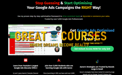 Google Ads Optimised By Aaron Young - Free Download Course - Define Digital Academy