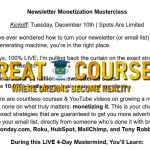 Newsletter Monetization Masterclass By Marketing Max Growth Daily - Free Download Course