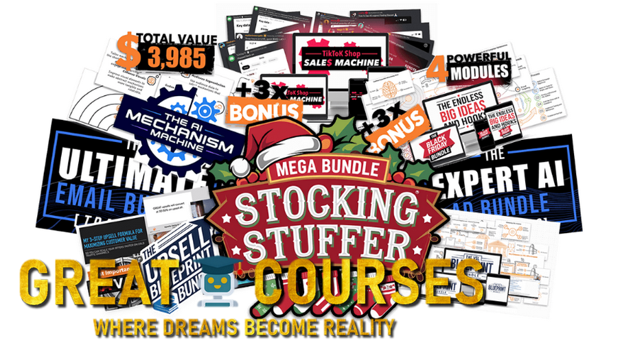Stocking Stuffer Mega Bundle By Stefan Georgi - Free Download AI Pack - 7 Bundles