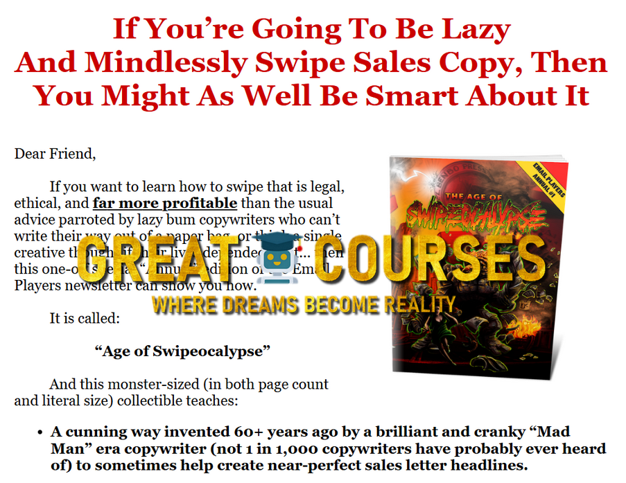 Age Of Swipeocalypse By Ben Settle – Free Download eBook Course - Book