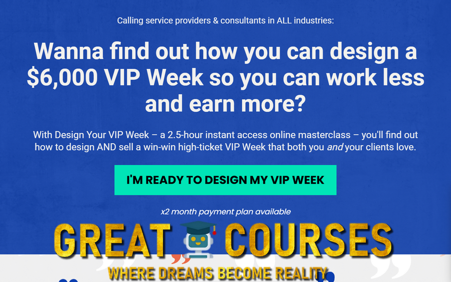 Design Your VIP Week By Eman Ismail - Free Download LIVE Masterclass Course
