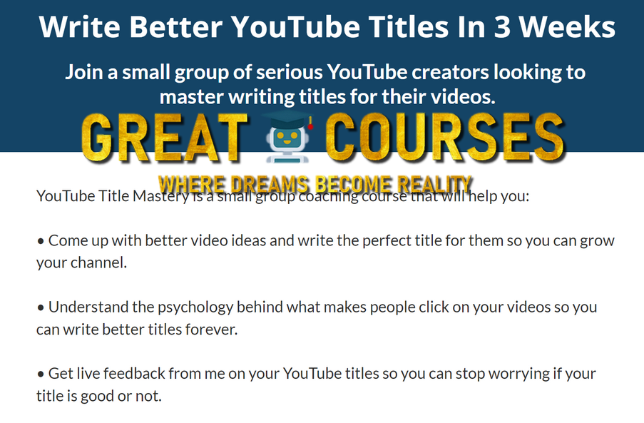 YouTube Title Mastery By Jake Thomas - Free Download Course