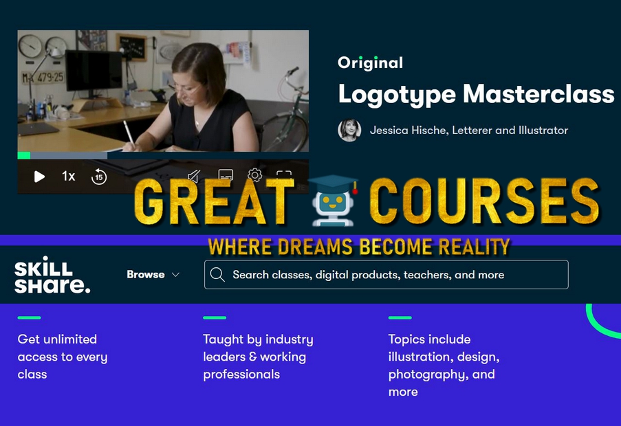 Logotype Masterclass By Jessica Hische - Free Download Course Skillshare Logotype Masterclass By Jessica Hische - Free Download Course Skillshare