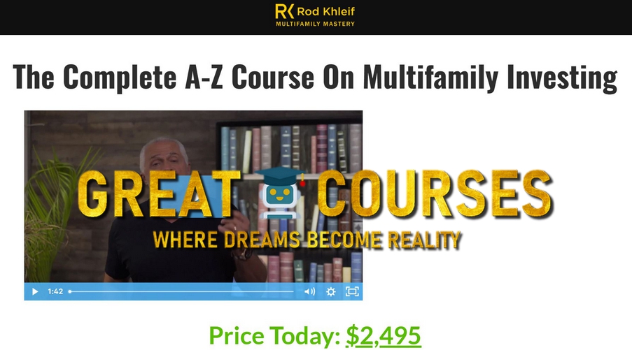 The Complete A-Z Course On Multifamily Investing By Rod Khleif - Free Download