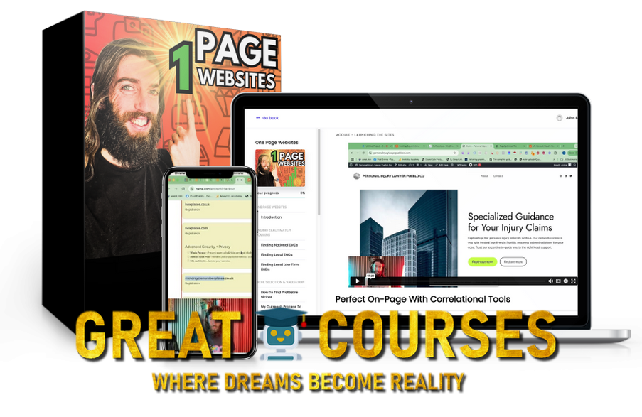 One Page Websites By SEO Jesus - Free Download 1 Page Websites Course With Stewart Vickers