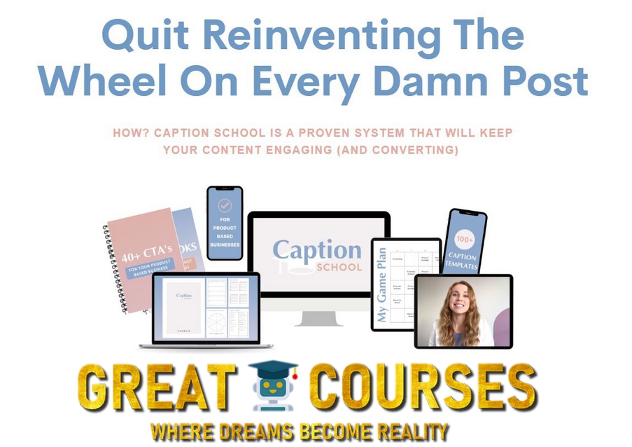 Caption School By Sarah Airey - Free Download Course + Bonuses - Sarah Airey Co.